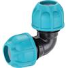 Claber raccordo a gomito Ø 25 mm turchese