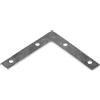 Staffa angolare piatta acciaio zincato 60x60x10 mm