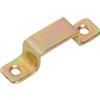 Staffa per tubo acciaio zincato 30x14 mm giallo