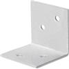Staffa angolare larga verniciata a polvere 40x40x40 mm bianco