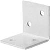 Staffa angolare largo verniciata a polvere 30x30x30 mm bianco