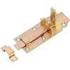 Chiavistello chiudibile con lucchetto zincato 120x50 mm giallo