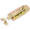 Chiavistello per porte con manopola zincato 100x44 mm giallo