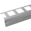 Arcansas Gocciolatoio per balcone in alluminio grigio 2700x69x95 mm