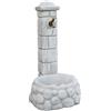 Altro Fontana da giardino Savona in cemento grigio H 92 cm