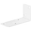 Staffa angolare acciaio verniciato a polvere 80x40x30 mm bianco