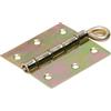 Cerniera con perno sfilabile e occhiello acciaio zincato 75x75 mm giallo