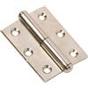 Cerniera semi larga sinistra nichelato 50x40 mm 5 pz