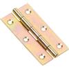 Cerniera stretta acciaio zincato 80x42 mm giallo