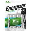 Energizer Pila ricaricabile Energizer EXTREME RECH AA Stilo 4 pz