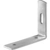Staffa angolare per tenda acciaio verniciato a polvere 95x55x13 mm bianco