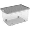 Contenitore KIS W-Box alto L 31,5x39x56,5 cm grigio scuro