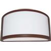 Applique LED Umbe mezza luna aperta 25x12x13,2 cm ruggine
