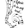 Sticker adesivo per parete Music 47x67 cm