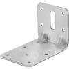 Staffa angolare con foro asola acciaio zincato 90x60x60 mm