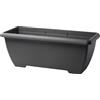 Fioriera da esterno Terrae Maxi in plastica grigio fumo 60x30x29 cm