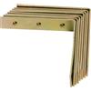 Staffa angolare stretta acciaio zincato 80x80x18 mm giallo 8 pz
