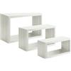 Mensole in legno tre misure rovere grigio