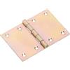 Cerniera larga acciaio zincato 120x80 mm giallo