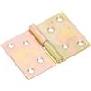 Cerniera sfilabile destra acciaio zincato 100x70 mm giallo