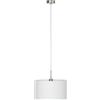 Lampada a sospensione Eglo Pasteri 1 luce bianco nichel opaco 60W Ø 380mm