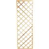 Traliccio fisso in legno con cornice 1,8x0,6 m naturale
