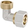 Raccordo a gomito maschio 1/2" x 20 mm