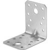 Staffa angolare con nervatura di rinforzo acciaio inox 70x70x55 mm