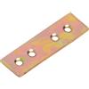 Staffa piatta acciaio zincato 50x15 mm giallo