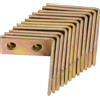 Staffa angolare stretta acciaio zincato 30x30x14 mm giallo 12 pz