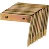 Staffa angolare stretta acciaio zincato 50x50x15 mm giallo 12 pz