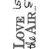 Adesivo da parete Love is 2 fogli 15x31 cm