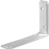 Staffa angolare di supporto verniciato a polvere 100x160x40 mm bianco