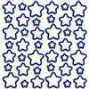 Adesivo decorativo in gomma Stelle fosforescenti 31x31 cm