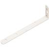 Staffa angolare per tenda acciaio verniciato a polvere 180x55x17 mm bianco
