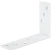 Staffa angolare acciaio verniciato a polvere 120x80x35 mm bianco