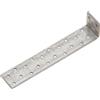 Ancoraggio piatto in acciaio zincato 200x40x4 mm