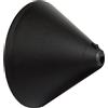 - Rosone conico per punto luce da soffitto Ø 110 mm nero