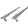 Varie Supporto angolare foro unico 28 cm 55 kg argento 2 pz