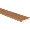 Coprifilo liscio impiallacciato rovere altezza 7 cm