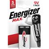 Energizer Pila alcalina Energizer MAX ALK 9V E-Block 1 pz