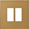 Vimar 8000 placca 2M alluminio anodizzato scatto tonda colore bronzo