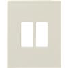 Vimar 8000 placca 2M resina scatto tonda colore avorio