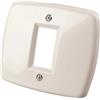 Placca autoportante a 1 foro serie Basic per scatole tonde Ø 60 mm avorio