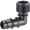 Claber raccordo a gomito Ø 1/2" (13-16 mm) filetto 1/2" 2 pz