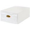 Cassetto in plastica Qbox Wave bianco 28x15x40 cm