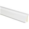 Alzatina per cucina in alluminio rivestita bianca 1 m