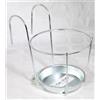 Supporto per vaso singolo con sottovaso zincato Ø 15 cm