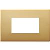 Vimar 8000 placca 3M speciali alluminio anodizzato scatto colore bronzo