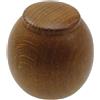 Terminale bastone tenda Palla in legno ciliegio Ø 23 mm 2 pz